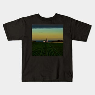 Sunset  At Saint Mary's Lighthouse Kids T-Shirt